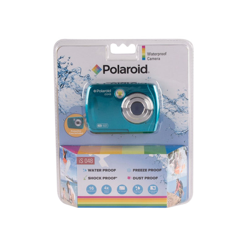Polaroid iSO48 Waterproof 16MP 4x Optical Zoom Digital Camera - Teal | Techachi