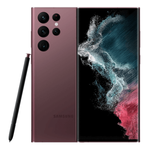 Samsung Galaxy S22 Ultra 5G 128GB - Burgundy - Unlocked - Techachi