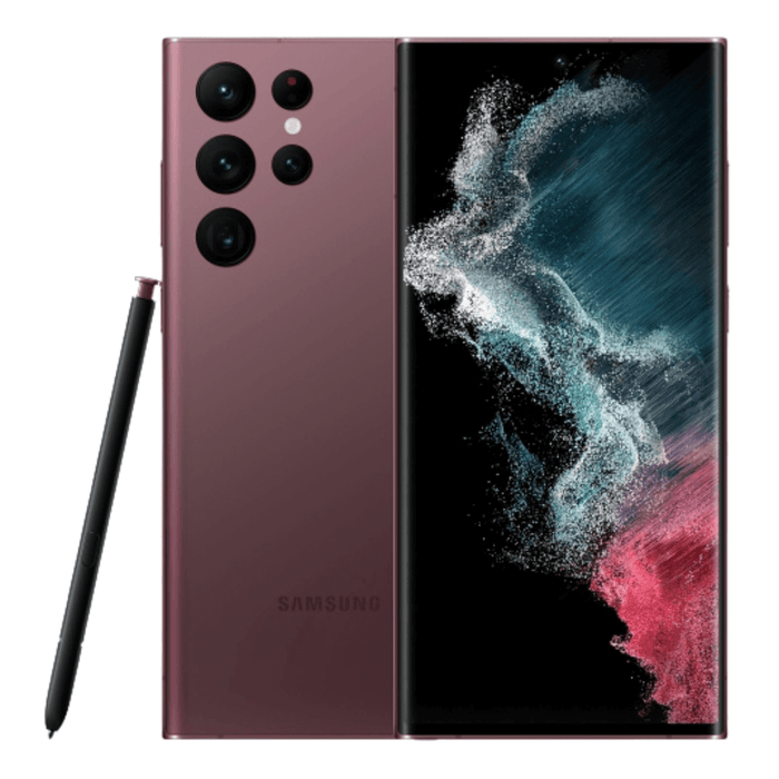 Samsung Galaxy S22 Ultra 5G 128GB - Burgundy - Unlocked - Techachi