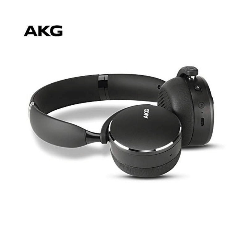 AKG by Harman Y500 On Ear Bluetooth Headphones with Ambient Aware Technology - Black | Techachi