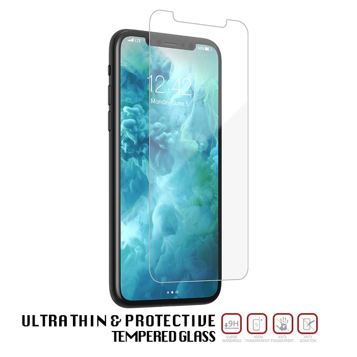 Apple iPhone X Tempered Glass - Screen Protection - 2 Pack | Techachi