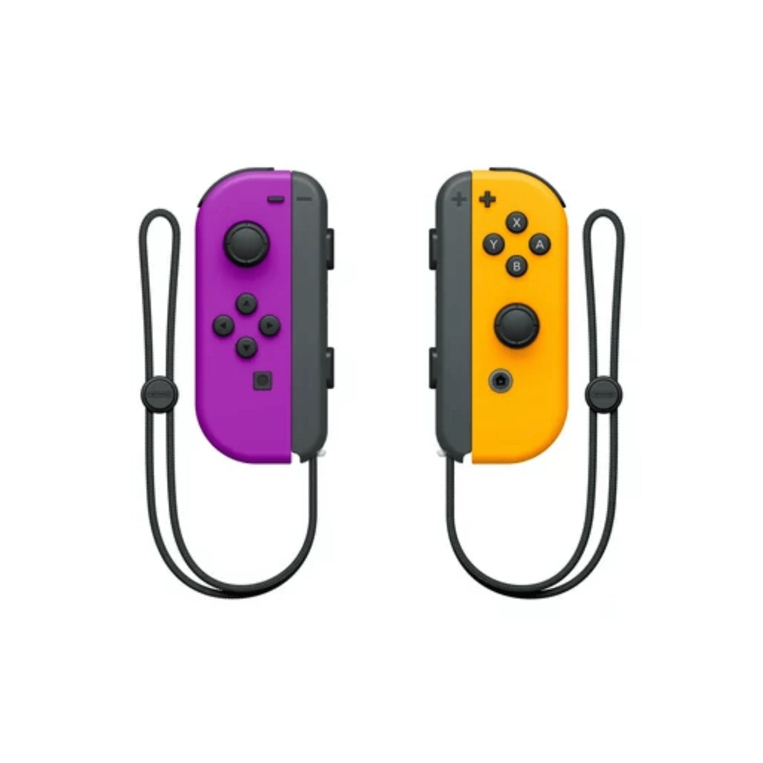 Nintendo Switch Left and Right JoyCon Controllers Purple and Orange