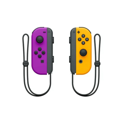 Nintendo Switch Left and Right Joy-Con Controllers - Neon Purple/Neon Orange | Techachi