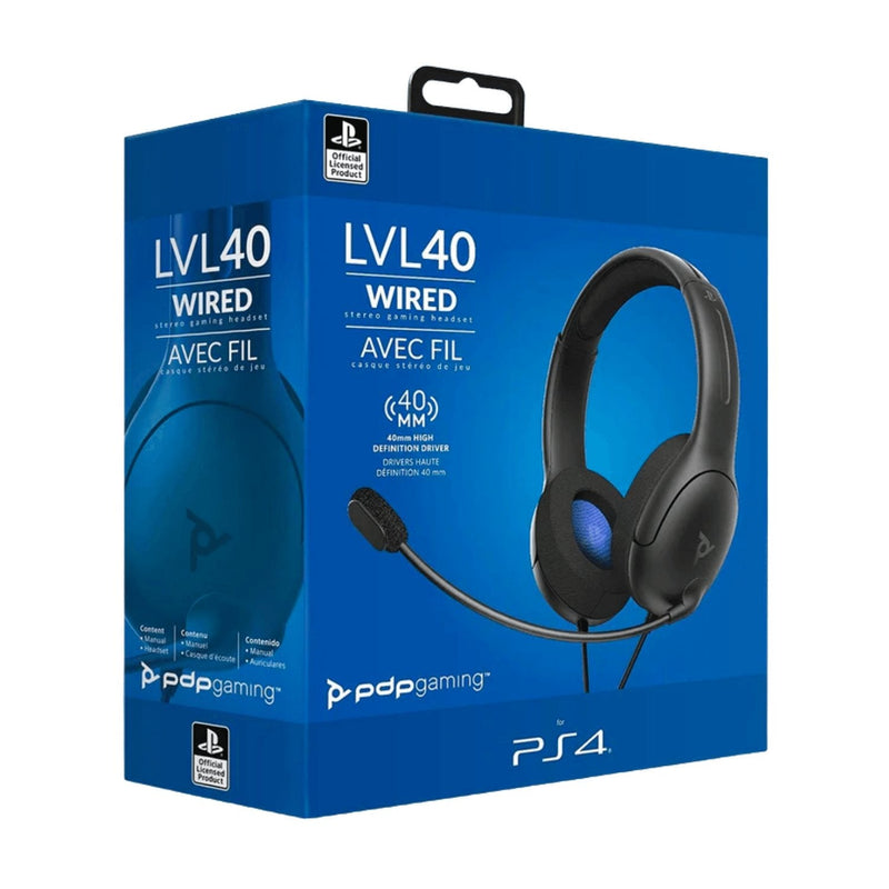 PDP Gaming LVL40 Wired Stereo Headset - PlayStation 4 | Techachi
